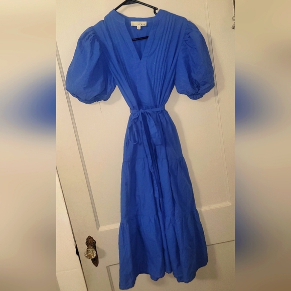 Pinch: On Our Mind Blue Midi Dress,  Size M - Picture 1 of 15